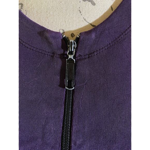 Chicos Private Edition Purple Skirt & Zip Jacket Womens 2 (L) Acetate Blend - Picture 9 of 9